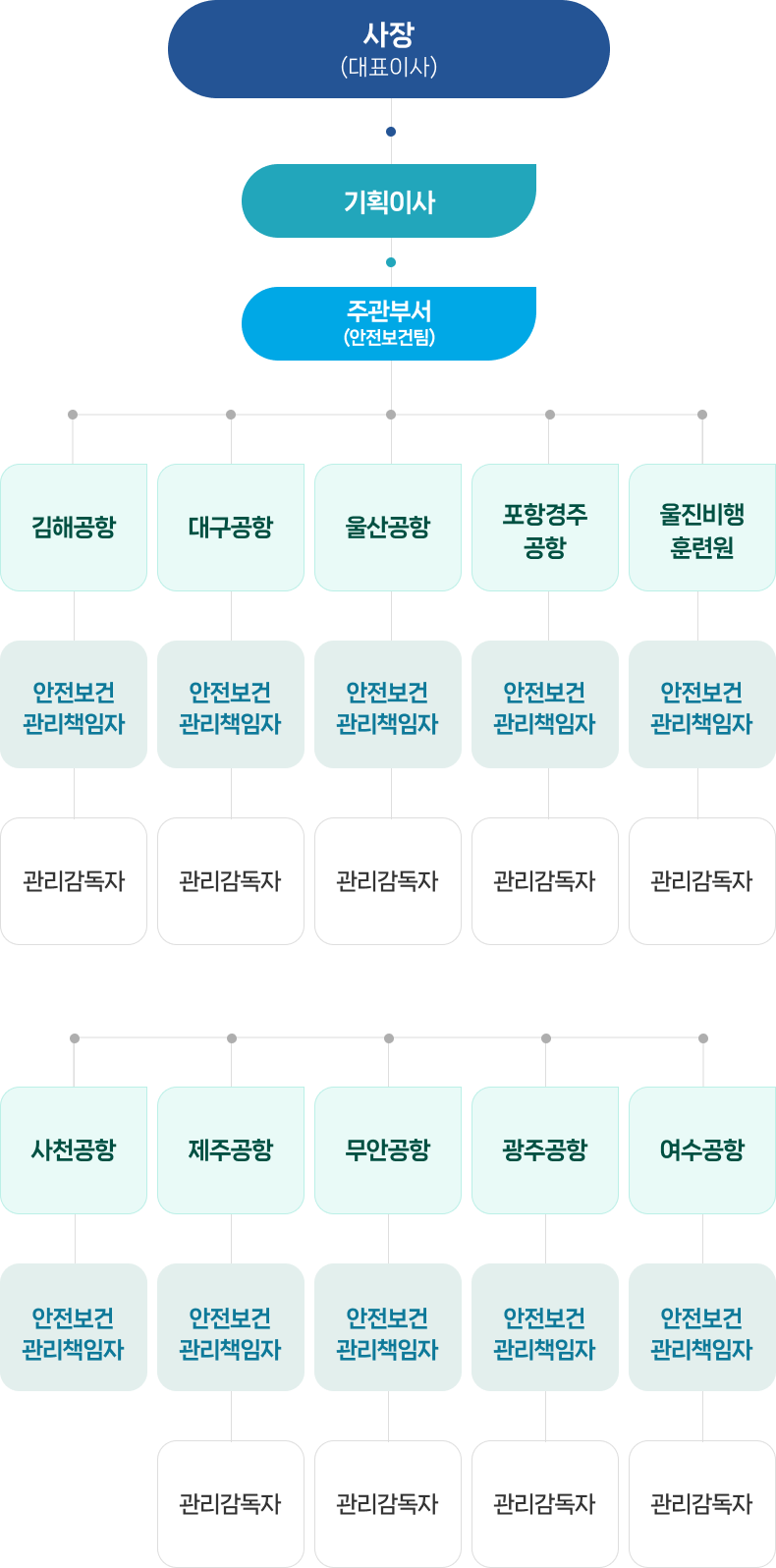 비상대응체계 조직도